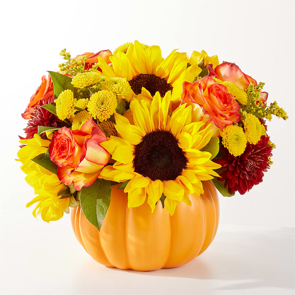 Golden Gourd Pumpkin Bouquet – Pavilions, Pleasanton CA