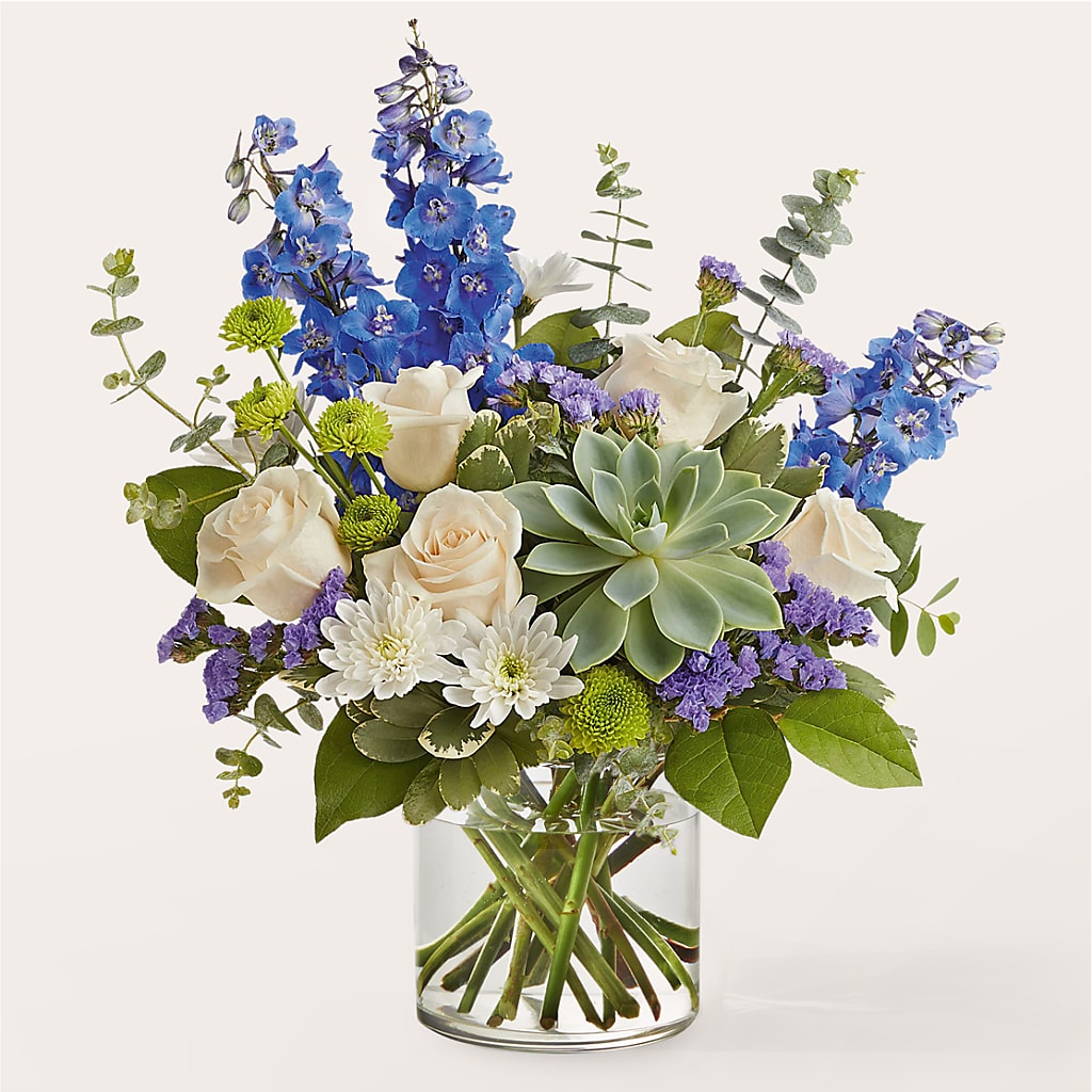 Cerulean Waves Bouquet – Pavilions, Pleasanton CA
