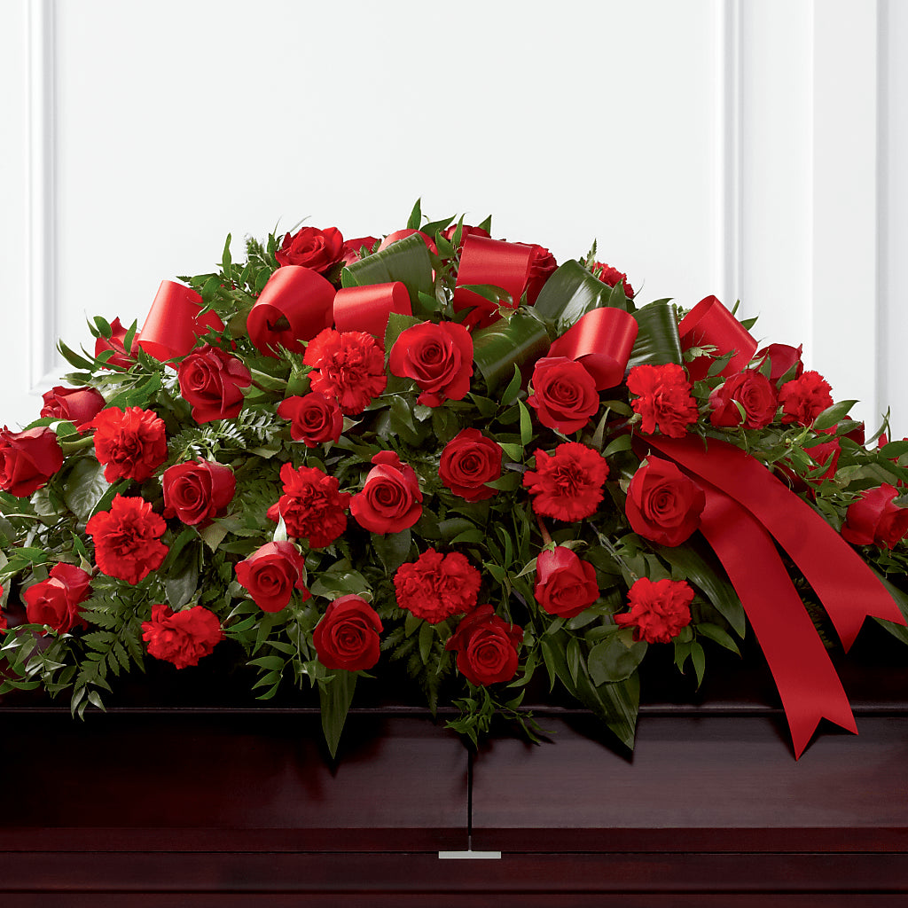 Tribute of Life Casket Spray – Pavilions, Pleasanton CA