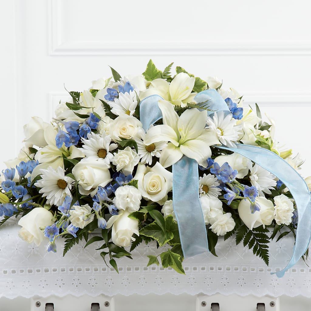 Tender Treasure Casket Spray – Pavilions, Pleasanton CA