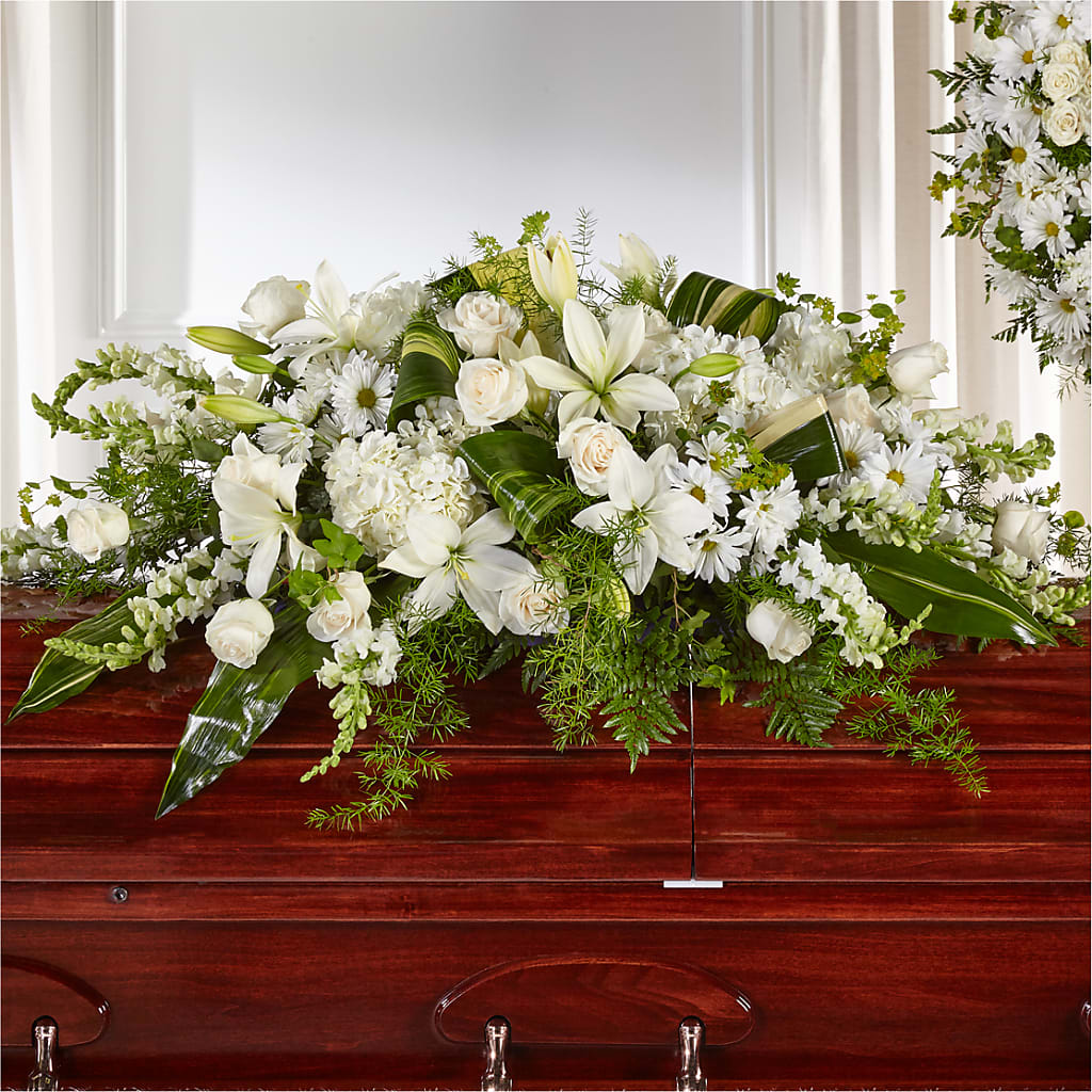 Abundance Casket Spray – Pavilions, Pleasanton CA