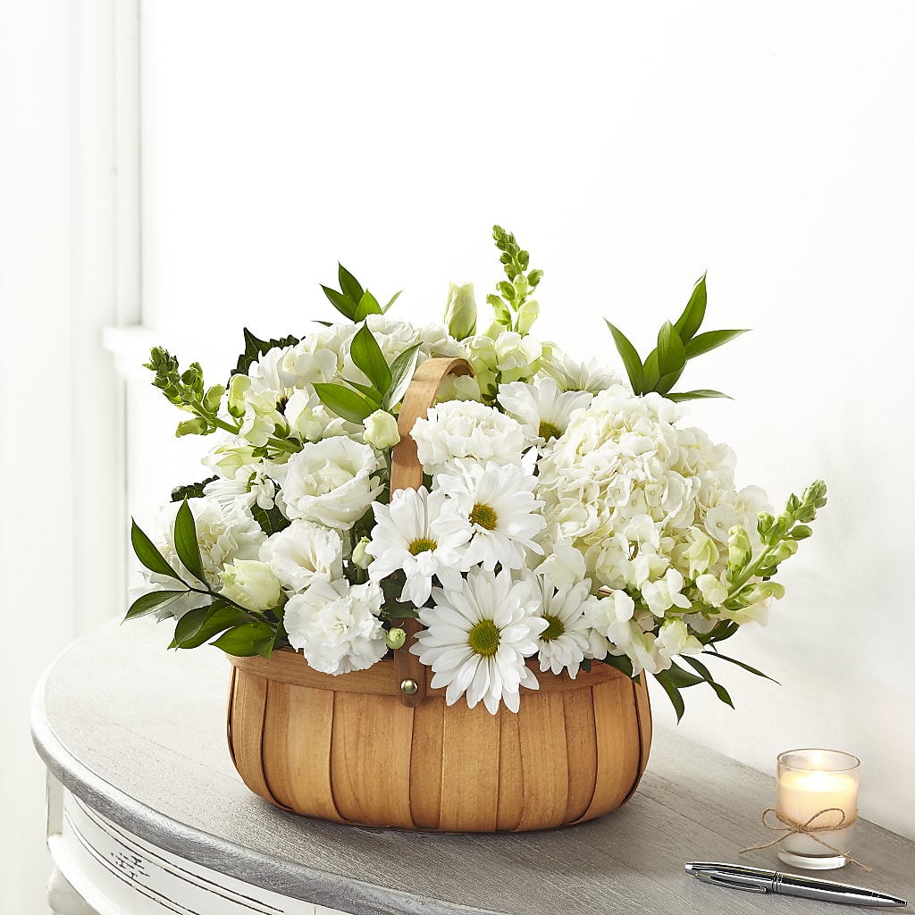 Pure Ivory Basket – Pavilions, Pleasanton CA