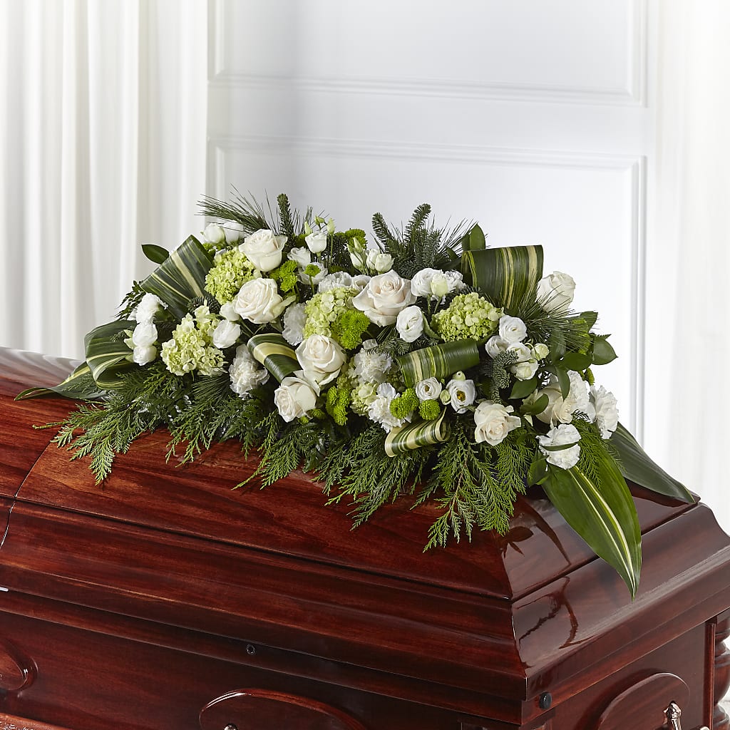 Hopeful Gesture Casket Spray – Pavilions, Pleasanton CA