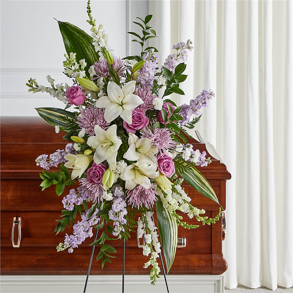 Grateful Hearts Standing Spray – Pavilions, Pleasanton CA