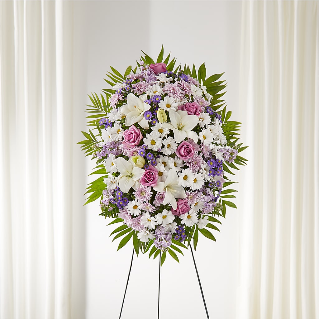 Surrounded by Love Standing Spray – Pavilions, Pleasanton CA