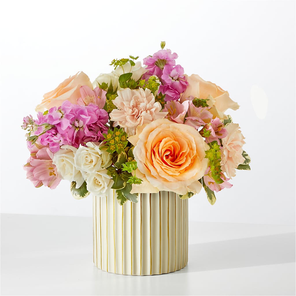 Paradise Bouquet with Ivory Vase – Pavilions, Pleasanton CA