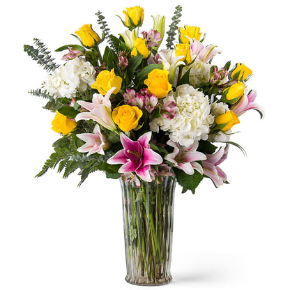 Lux Unforgettable Yellow Arrangement –  Pavilions, Pleasanton CA