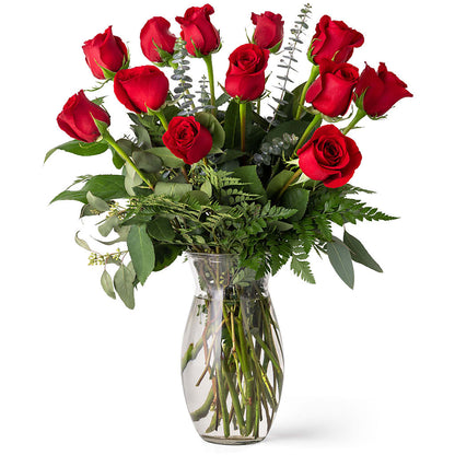 Unforgettable Dozen Rose Red –  Pavilions, Pleasanton CA