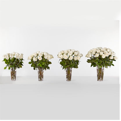 Long Stem White Rose Bouquet –  Pavilions, Pleasanton CA
