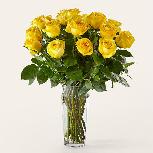 Long Stem Yellow Rose Bouquet –  Pavilions, Pleasanton CA