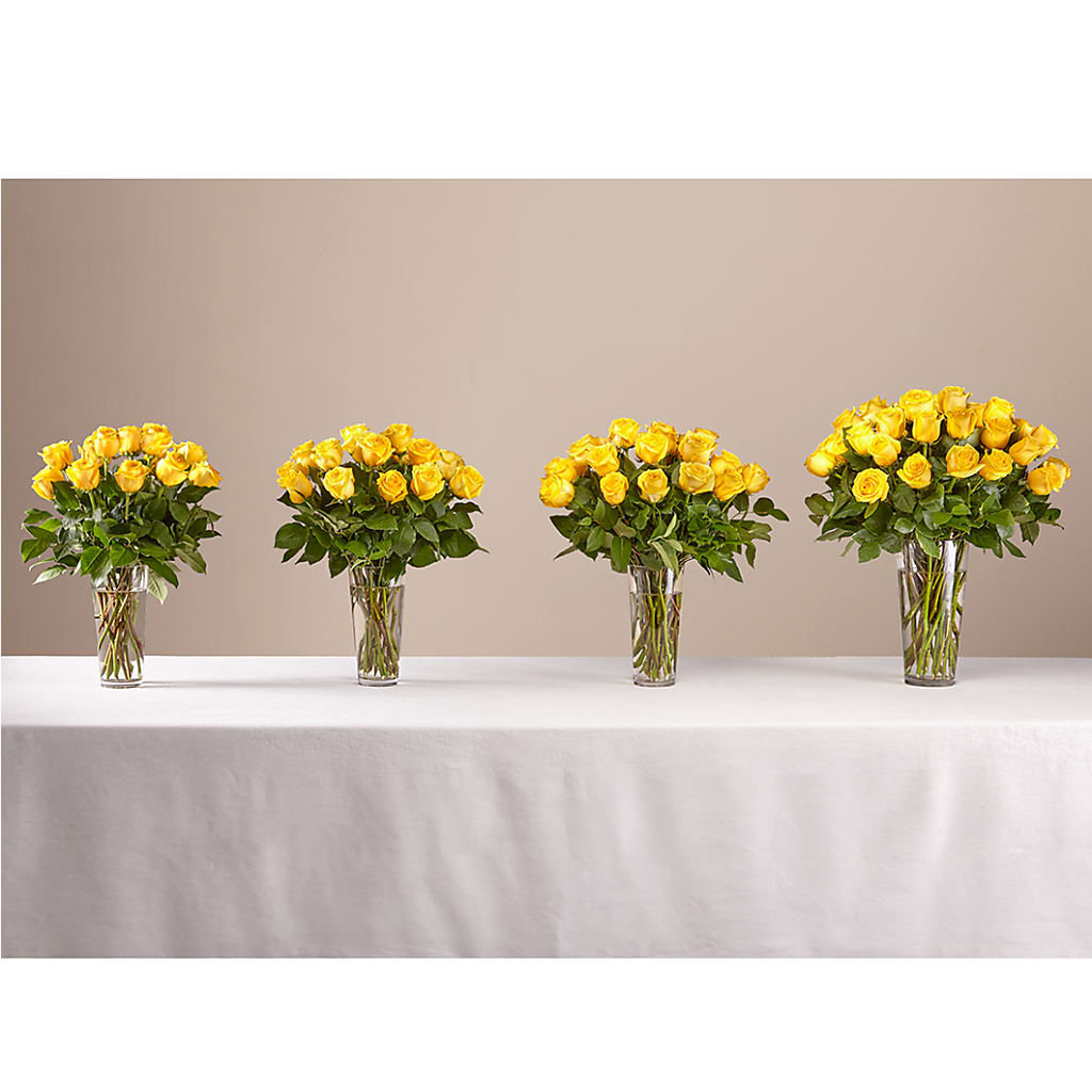 Long Stem Yellow Rose Bouquet –  Pavilions, Pleasanton CA