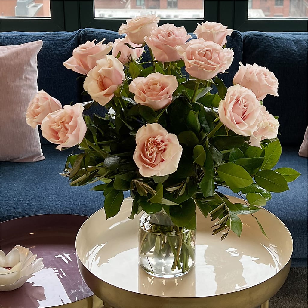 Long Stem Pink Rose Bouquet –  Pavilions, Pleasanton CA