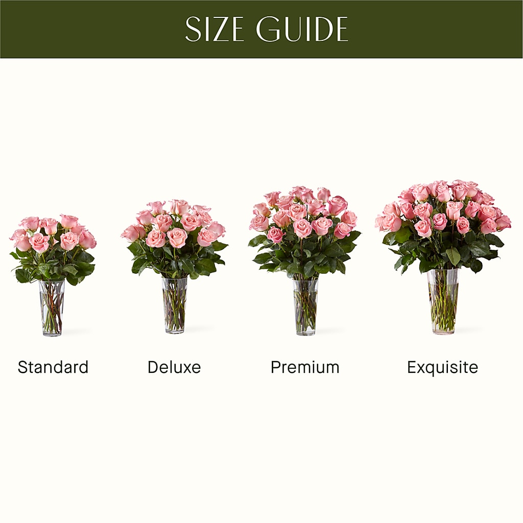 Long Stem Pink Rose Bouquet –  Pavilions, Pleasanton CA