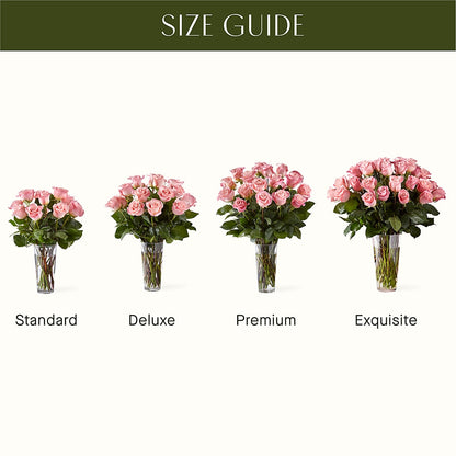 Long Stem Pink Rose Bouquet –  Pavilions, Pleasanton CA