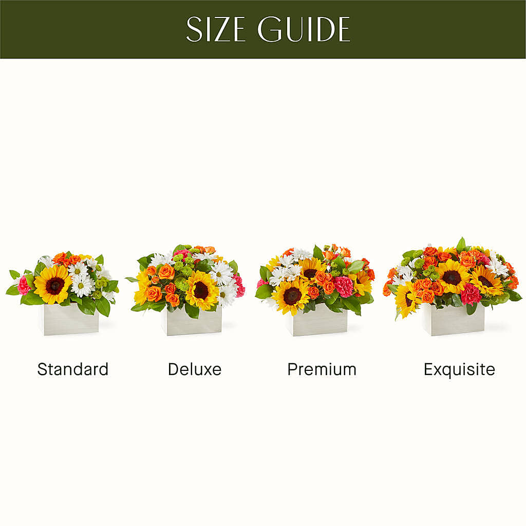 Sun-drenched Blooms Box Bouquet –  Pavilions, Pleasanton CA