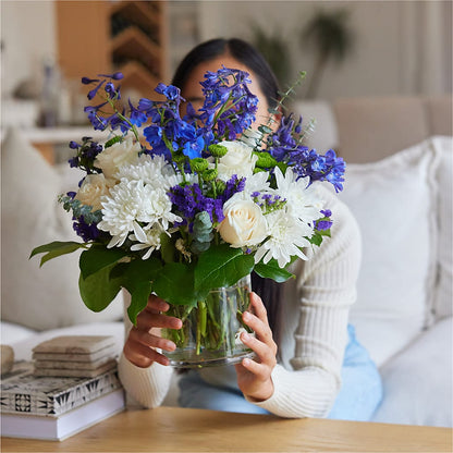 Cerulean Waves Bouquet –  Pavilions, Pleasanton CA