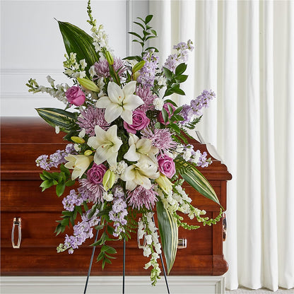 Grateful Hearts Standing Spray –  Pavilions, Pleasanton CA