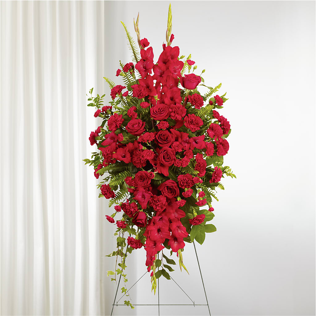 From the Heart Standing Spray –  Pavilions, Pleasanton CA