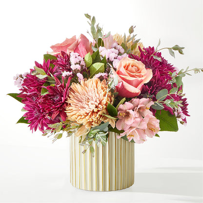 Berry Cobbler Bouquet with Ivory Vase –  Pavilions, Pleasanton CA