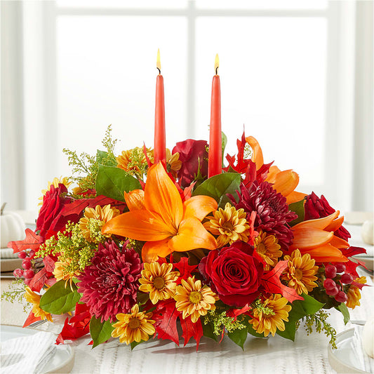 Autumn's Embrace Centerpiece –  Pavilions, Pleasanton CA