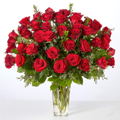 Forever Yours Fifty Stem Red Rose Bouquet –  Pavilions, Pleasanton CA